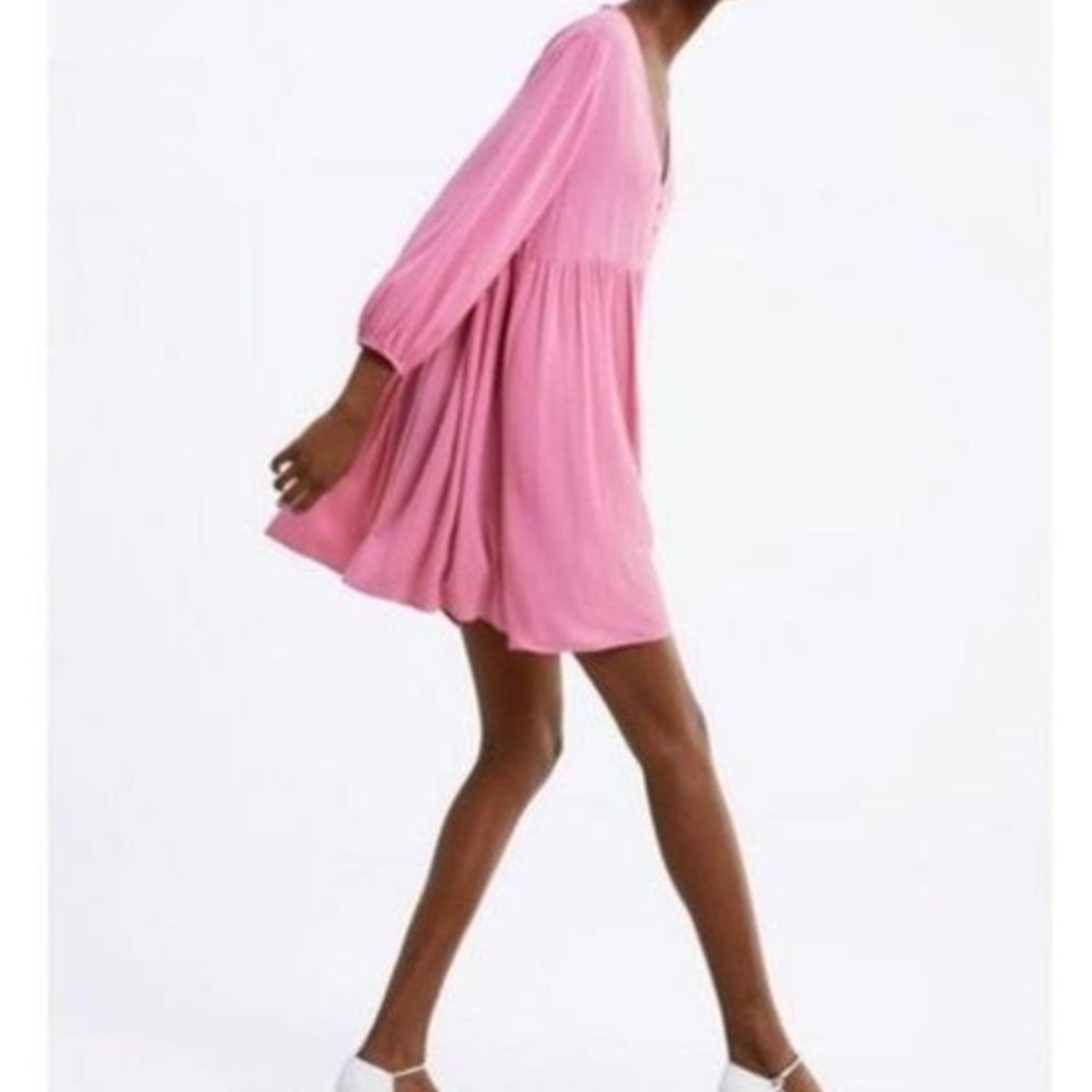 Pink flowy romper